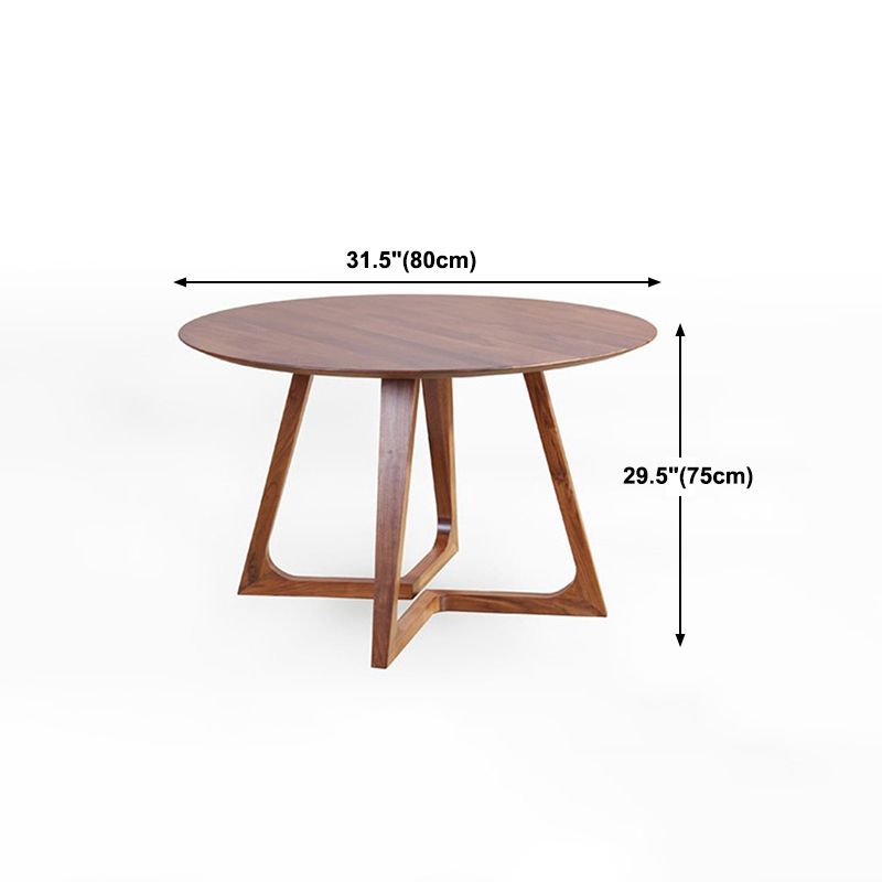 Round Double Pedestal Casual Dining Table Wood Color Fixed Table of Pinewood Solid Wood Clearhalo 'Dining Tables & Seating' 'Dining Tables' 'dining_table' 'furn' 'furn_dining_table' 'Furniture' 'furniture_dining_table' 'Kitchen & Dining Furniture' 'kitchen' 'kitchen_dining_table' 1200x1200_9f98fcc1-bc53-4ec3-b532-e32eba6c8876