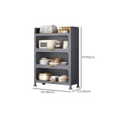 Metal Contemporary Dining Server Black Sideboard Table for Dining Room Clearhalo 'buffet_sideboard' 'Buffets & Sideboards' 'furn' 'furn_buffet_sideboard' 'Furniture' 'Kitchen & Dining Furniture' 1200x1200_9f992e19-9671-405b-b491-ab77ed02e9a5