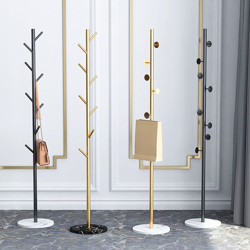 Metal Hall Tree Free Standing Entryway Kit Changer con ganchos