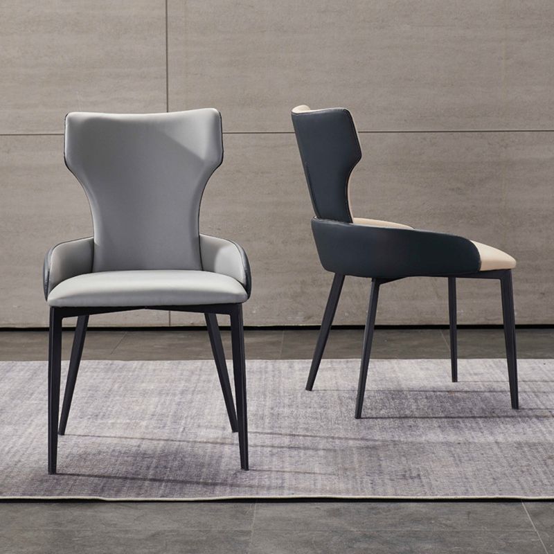 Hedendaagse stijl metalen stoelen armstoelen voor keuken met metalen benen