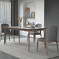 Modern Rectangle Dining Table Ash Wood Base Dining Table with 4 Legs
