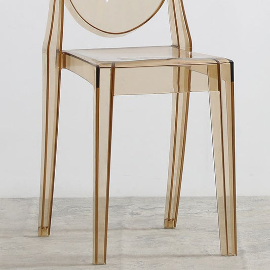 Acrylic Modern Indoor-Outdoor Side Chair Home Open Back Dining Side Chair Clearhalo ' kitchen&dining_furn' 'Dining Chairs' 'Dining Tables & Seating' 'dining_chair' 'furn' 'furn_dining_chair' 'Furniture' 'furniture_dining_chair' 'Kitchen & Dining Furniture' 'kitchen' 1200x1200_9f9f8c9b-28e8-41f7-a21d-d6246a2775d1