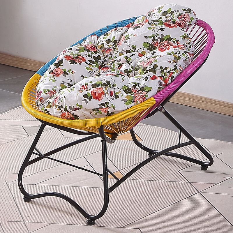 Iron Base Rocking Chair Lounge Simple Plastic Material Chair for Living Room Clearhalo 'Chairs & Seating' 'furn' 'furn_rocking_chairs' 'Furniture' 'Living Room Furniture' 'Rocking Chairs' 'rocking_chairs' 1200x1200_9fa112dc-44eb-4693-8079-caf2dff57180