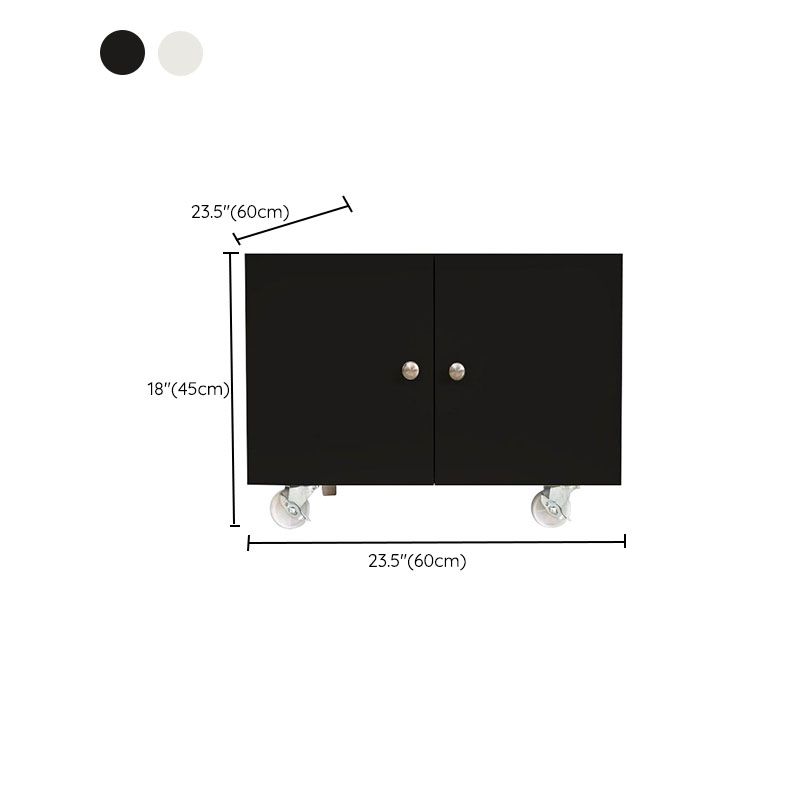 Archivo de almacenamiento de gabinete de acero moderno con castores para el hogar y la oficina