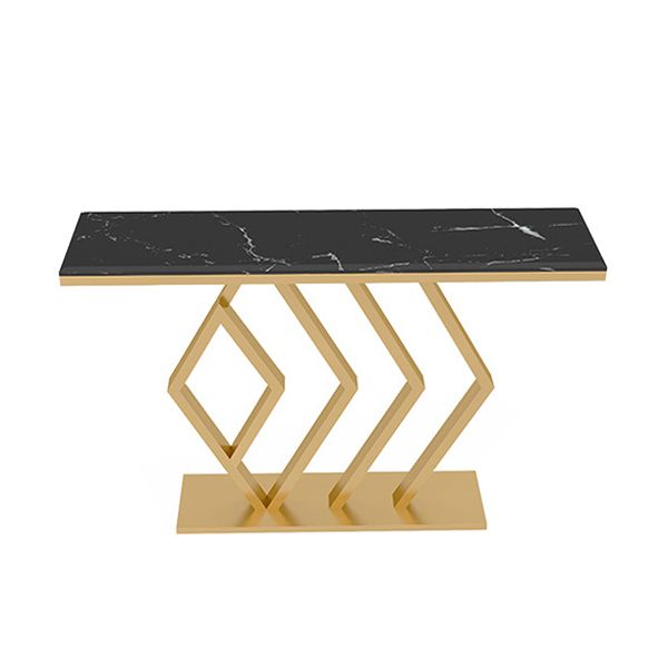 Tavolo da divano di divano console in marmo contemporaneo tavolo da ferro rettangolare per sala