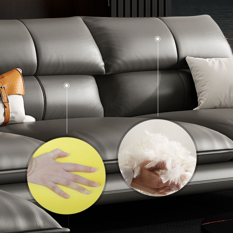 北欧スタイルの断面ソファフレアアームクッションバックセクショナルソファ