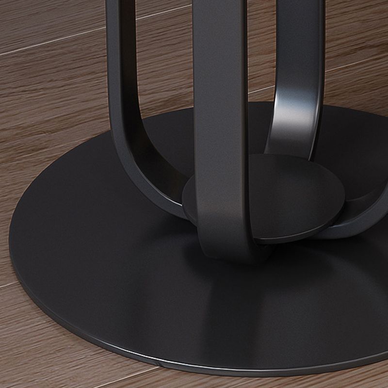 21.65-inch Tall Round Side Glam Metal Frame Stone Top Sofa Side End Table Clearhalo 'Coffee & Accent Tables' 'End & Side Tables' 'end_side_tables' 'furn' 'furn_end_side_tables' 'Furniture' 'Living Room Furniture' 1200x1200_9fa7cd5b-ddc0-419e-ab89-1aedc648bade