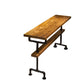 Mesa de bar moderna con altura de pub, mesa de bar rectangular con base negra