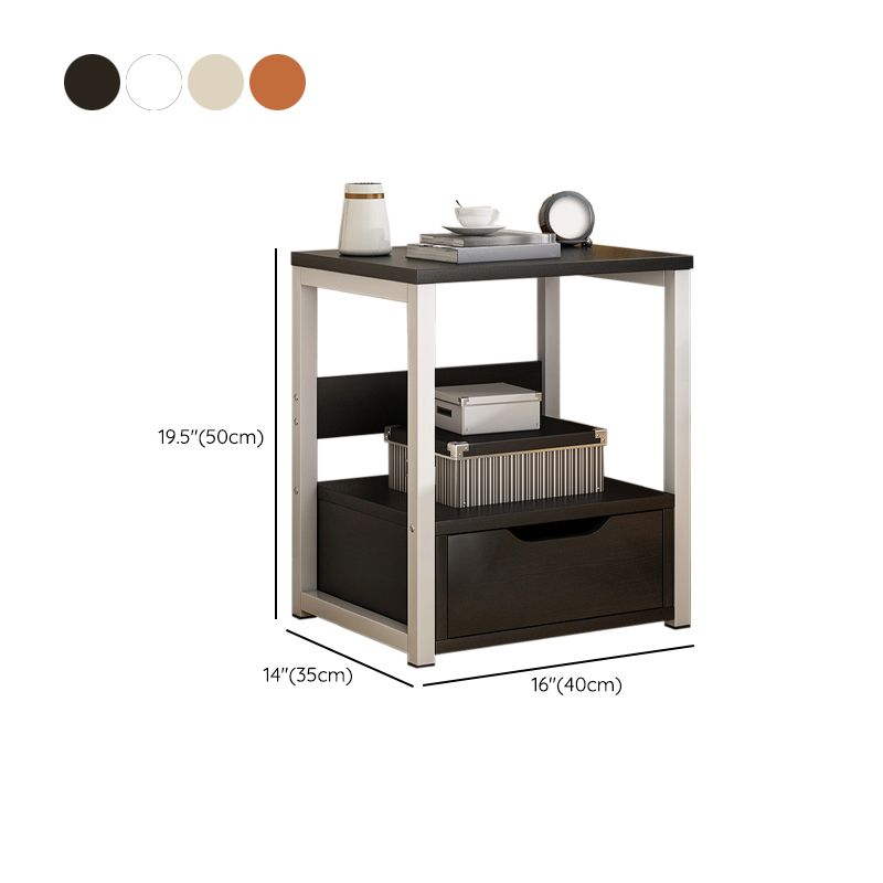 Tavolo da tavolo in legno comodino tavolo da notte contemporanea per camera da letto