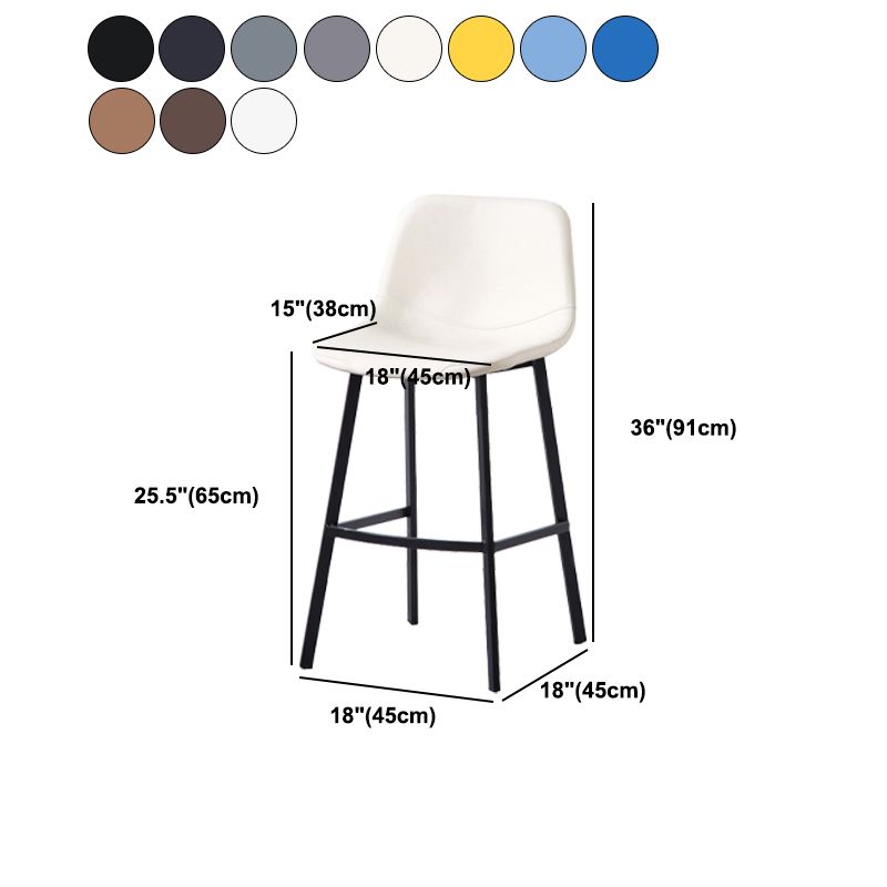 Modern Footrest Coffee Shop Stool Matte Finish Upholstered Bar Stools Clearhalo 'Bar Furniture' 'Bar Stools' 'bar_stools' 'furn' 'furn_bar_stools' 'Furniture' 'furniture_bar_stools' 'Kitchen & Dining Furniture' 1200x1200_9fab44d2-fca0-49db-b624-112fcbfbb31a