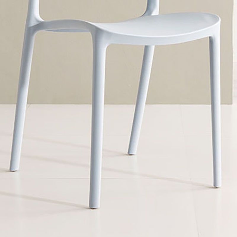 Scandinavian Style Armless Open Back Chairs Stacking Plastic Side Chair Clearhalo ' kitchen&dining_furn' 'Dining Chairs' 'Dining Tables & Seating' 'dining_chair' 'furn' 'furn_dining_chair' 'Furniture' 'furniture_dining_chair' 'Kitchen & Dining Furniture' 'kitchen' 1200x1200_9fac2f32-b456-4d3b-936d-a645ceac9324