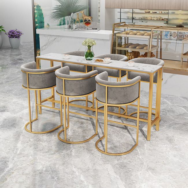 Nordic Glam Rectangle Bar Counter Table Sintered Stone Dining Table Clearhalo 'Bar Furniture' 'Bar Tables' 'bar_tables' 'furn' 'furn_bar_tables' 'Furniture' 'furniture_bar_tables' 'Kitchen & Dining Furniture' 1200x1200_9fac4bb2-a1bb-44a4-a1a1-64fb56d96199