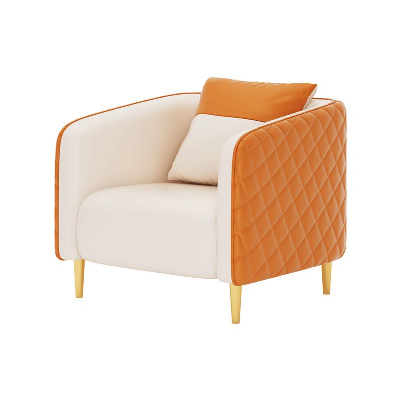 Leather Tuxedo Arm Sofa Contemporary Tight Back Sofa with Pillow Clearhalo 'furn' 'furn_sofas' 'Furniture' 'Living Room Furniture' 'Sofa' 'sofas' 1200x1200_9fac6675-8b80-4726-a274-b956ca4b41b8