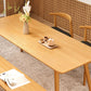 Natural Solid Wood Dining Table Rectangle Dining Table for Dining Room