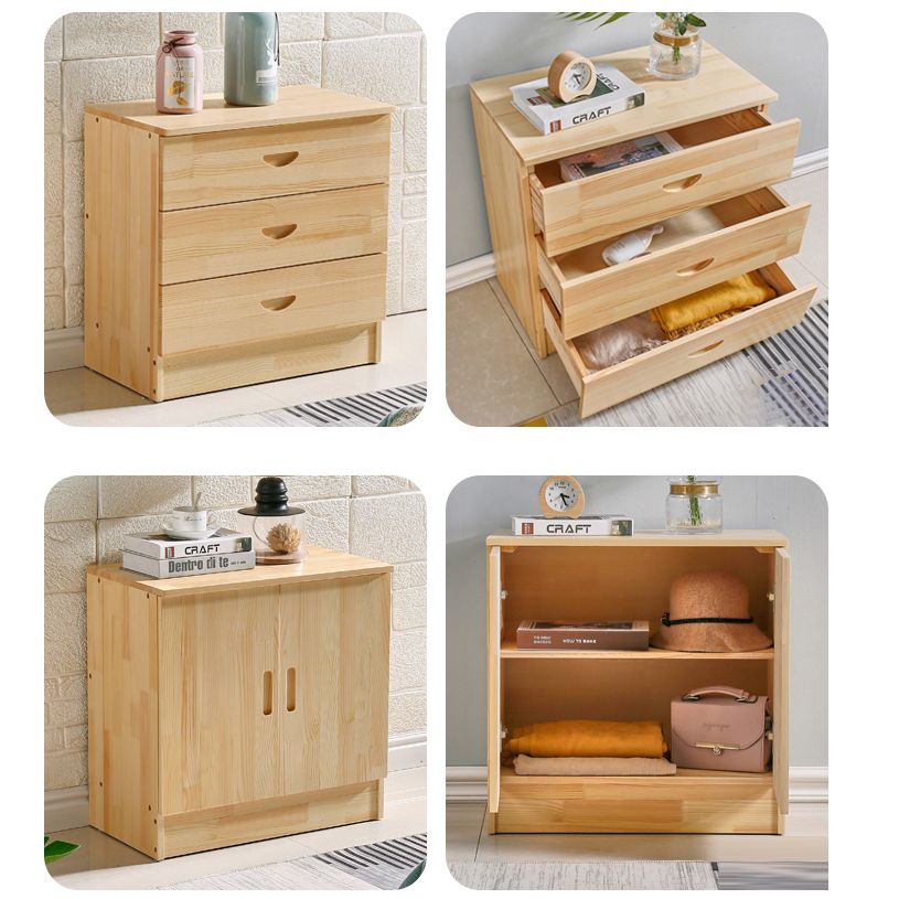 Stand de style Scandinave Stand Pine Wood Open Console TV de stockage fermé