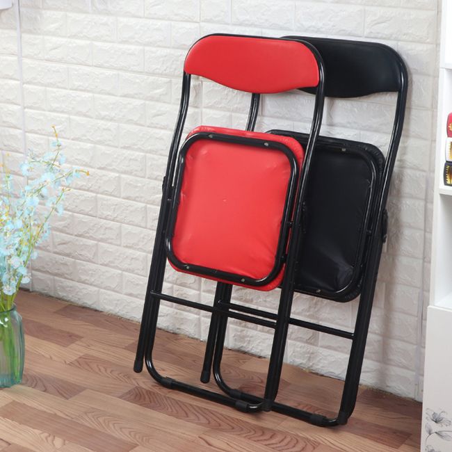 Modern Indoor-Outdoor Metal Home Side Chair Armless Folding Open Back Dining Side Chair Clearhalo ' kitchen&dining_furn' 'Dining Chairs' 'Dining Tables & Seating' 'dining_chair' 'furn' 'furn_dining_chair' 'Furniture' 'furniture_dining_chair' 'Kitchen & Dining Furniture' 'kitchen' 1200x1200_9fad1cee-2ea2-4288-af19-4425d9d1ad97