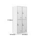 Metal Wardrobe Cabinet Contemporary Hinged Wardrobe Armoire for Bedroom Clearhalo 'Armoires & Wardrobes' 'armoires_wardrobes' 'Bedroom Furniture' 'furn' 'furn_armoires_wardrobes' 'Furniture' 1200x1200_9fad3c1d-3070-4bbf-ba84-306277a093b1