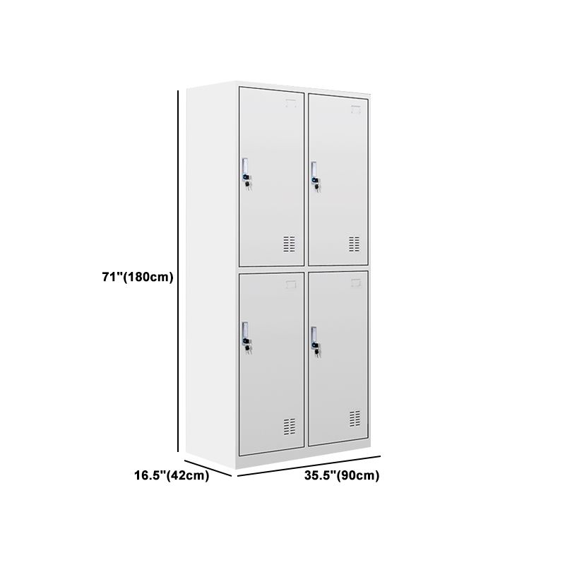 Metal Wardrobe Cabinet Contemporary Hinged Wardrobe Armoire for Bedroom Clearhalo 'Armoires & Wardrobes' 'armoires_wardrobes' 'Bedroom Furniture' 'furn' 'furn_armoires_wardrobes' 'Furniture' 1200x1200_9fad3c1d-3070-4bbf-ba84-306277a093b1