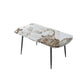 Contemporary Stone Dining Table Kitchen Dinner Table with 4-foot Clearhalo 'Dining Tables & Seating' 'Dining Tables' 'dining_table' 'furn' 'furn_dining_table' 'Furniture' 'Kitchen & Dining Furniture' 1200x1200_9faee587-25e0-4845-85a0-ca70d6e9abee