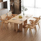 Rectangle Double Base Dining Table Modern Pine Wood Table for Kitchen Clearhalo 'Dining Tables & Seating' 'Dining Tables' 'dining_table' 'furn' 'furn_dining_table' 'Furniture' 'Kitchen & Dining Furniture' 1200x1200_9faf2d45-2419-49a0-9f46-88cff316cfac