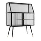 Industrial Display Cabinet 41"H Storage Cabinet for Dining Room Clearhalo 'Display & China Cabinets' 'display_china_cabinets' 'furn' 'furn_display_china_cabinets' 'Furniture' 'Kitchen & Dining Furniture' 1200x1200_9fafa339-2ed1-4f67-b3e3-9548de6f9a17