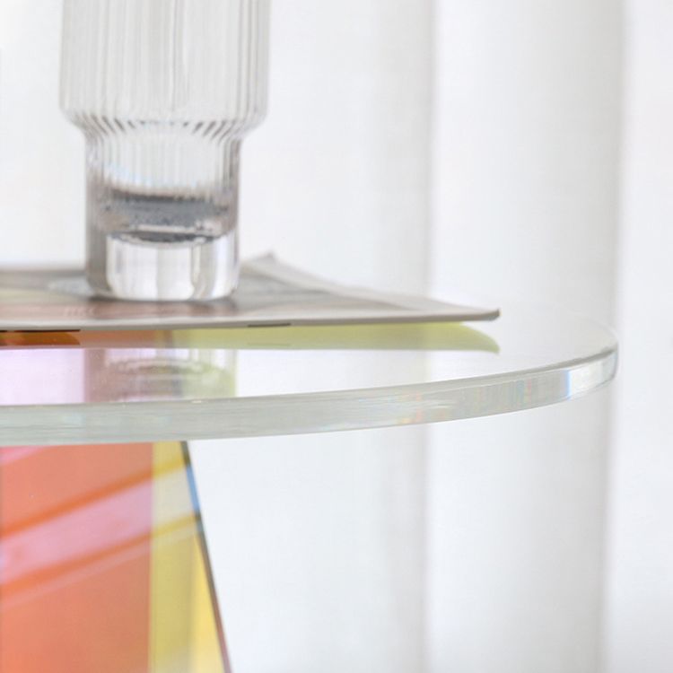 Modern Round/Elliptical Coffee Table Colored Plastic Cocktail Table Clearhalo 'Coffee & Accent Tables' 'Coffee Tables' 'coffee_tables' 'furn' 'furn_coffee_tables' 'Furniture' 'furniture_coffee_tables' 'Living Room Furniture' 1200x1200_9fb2a04e-c306-4aa3-bf42-7739ad719ff4