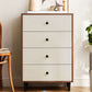 Modern 35.8" Tall Simple Accent Chest 4 Drawers Wood Storage Cabinet