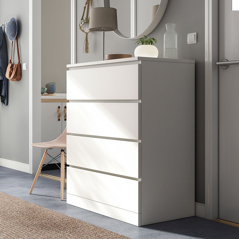 Comò verticale contemporaneo in legno, per camera da letto, per biancheria intima, con cassetto