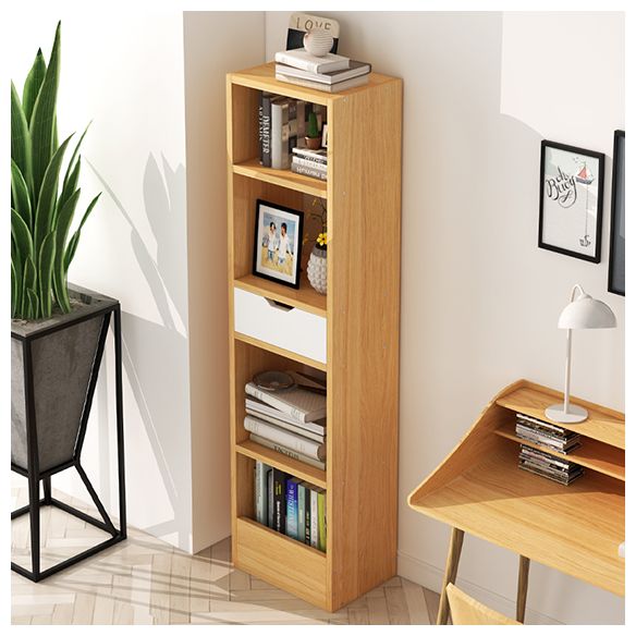 Contemporary Wood Bookcase, Geometric Bookshelf for Living Room Clearhalo 'Bookcases' 'furn' 'furn_bookcases' 'Furniture' 'Office Furniture' 1200x1200_9fb73e25-c09c-4627-90eb-83fc278cc394