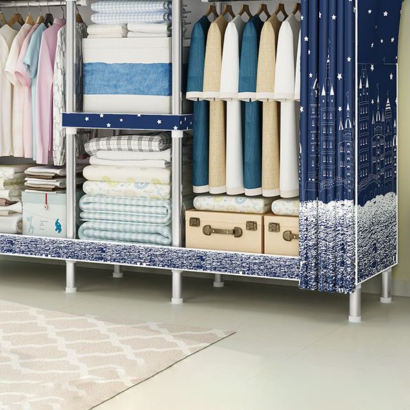 Stalen frame garderobe armoire eigentijdse garderobe kast voor slaapkamer