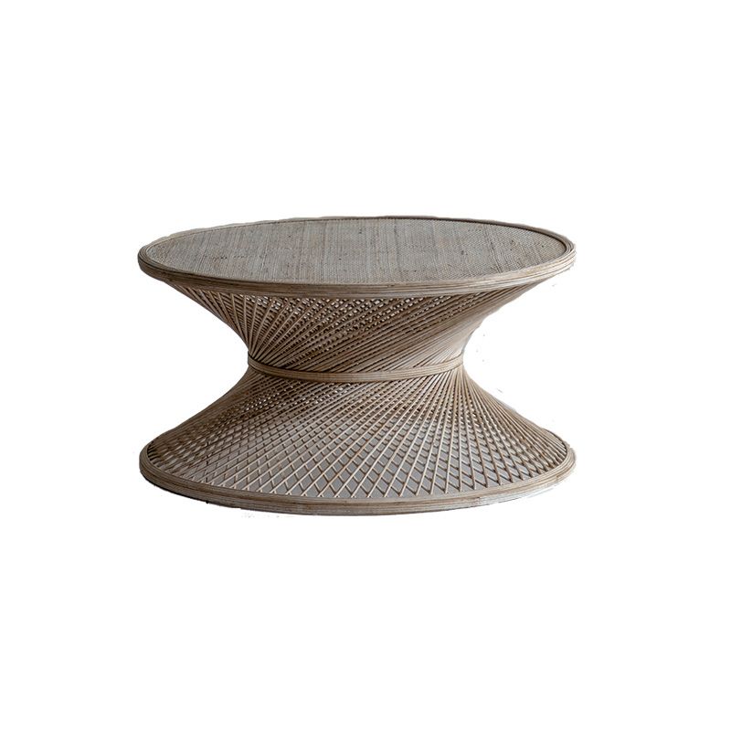 Round Rattan Top Side Table 16.53" /22.05" Tall Wood Pedestal End Table Clearhalo 'Coffee & Accent Tables' 'End & Side Tables' 'end_side_tables' 'furn' 'furn_end_side_tables' 'Furniture' 'Living Room Furniture' 1200x1200_9fbabcaa-f887-49de-93d5-ffb5dc0d89b5
