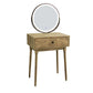 Scandinavian with Drawer Natural Lighted Mirror Bedroom Make-up Vanity Clearhalo 'Bedroom Furniture' 'furn' 'furn_makeup_vanities' 'Furniture' 'Makeup Vanities' 'makeup_vanities' 1200x1200_9fbd0835-23ed-4222-b17a-d54f96f7cce1