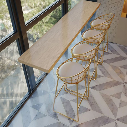 キッチンリビングルーム用のグラムソリッドウッドバーテー​​ブルチューリップダイニングテーブル