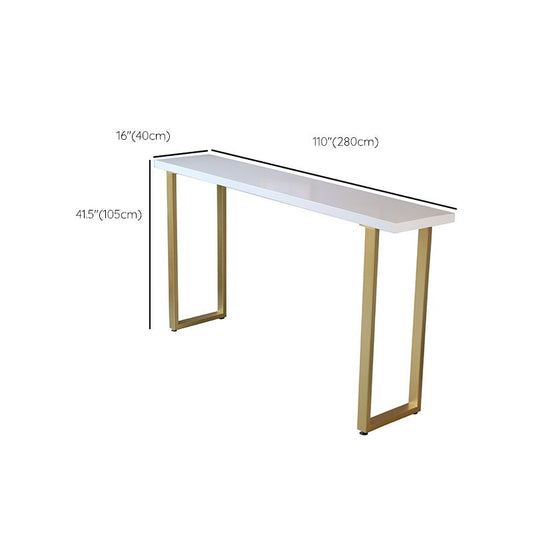 Solid Wood Bar Table Set 1/4/5 Pcs Gold Frame Bar Table and Stools