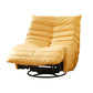 Bonded Leather Recliner Chair Solid Color Metal Indoor Storage Reclining