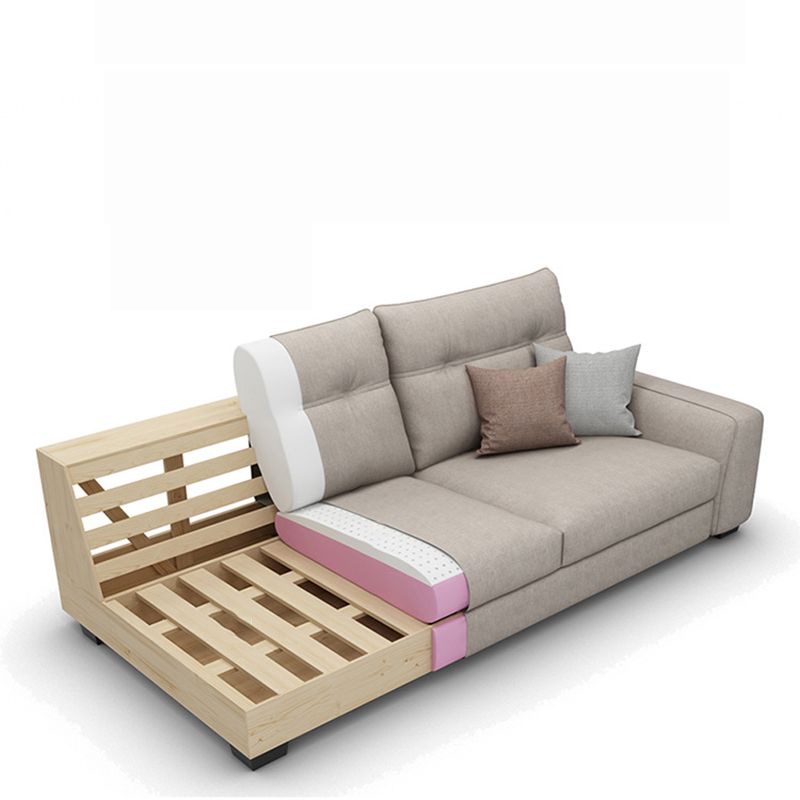 Trapuntato posteriore sezionale con cuscini di bolster sqaure sezionale