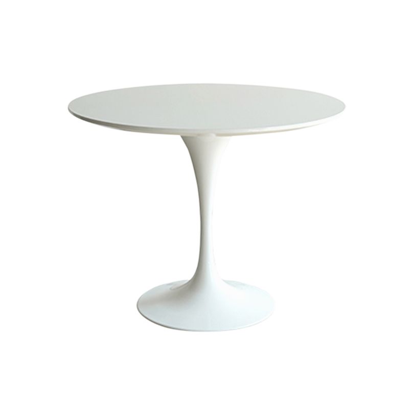 White Modern Round Stone Tabletop Dining Table with Tulip Base Clearhalo 'Dining Tables & Seating' 'Dining Tables' 'dining_table' 'furn' 'furn_dining_table' 'Furniture' 'Kitchen & Dining Furniture' 1200x1200_9fbebe96-565a-440b-a547-1c7a66939e42