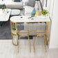 Stone Bar Dining Table Industrial Bar Dining Table with Sled Base in Gold Clearhalo 'Bar Furniture' 'Bar Tables' 'bar_tables' 'Furniture' 'furniture_bar_tables' 'Kitchen & Dining Furniture' 1200x1200_9fc03fb8-5c43-45d8-82dd-58c3b820cfef