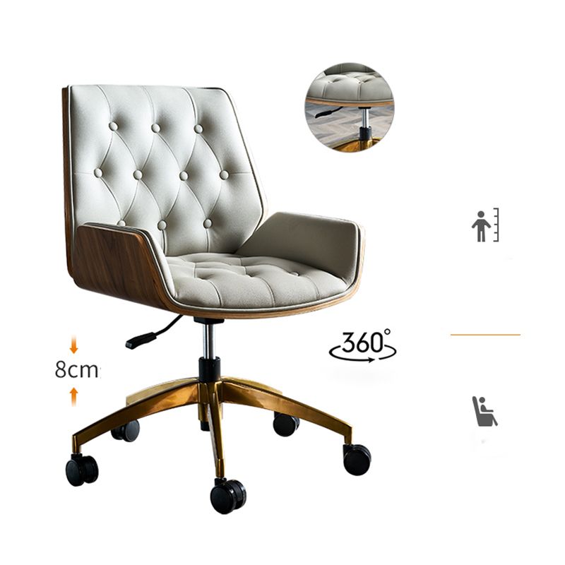 Mid Back Desk Chair Modern Faux Leather Armless Working Chair Clearhalo 'furn' 'furn_office_chair' 'Furniture' 'Office Chairs' 'Office Furniture' 'office_chair' 1200x1200_9fc64cee-68ae-4e4c-a3af-3199affa8f28