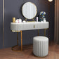 Glam Slate Top Vanity Dressing Table Set White Make-up Vanity Clearhalo 'Bedroom Furniture' 'furn' 'furn_makeup_vanities' 'Furniture' 'Makeup Vanities' 'makeup_vanities' 1200x1200_9fc80d46-bb14-410e-a14e-2fbb4d04d1fe