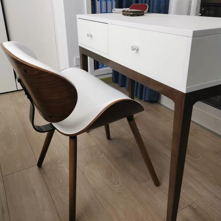 Contemporary Style Leather Dining Chair Open Back Dining Side Chair for Kitchen Clearhalo ' kitchen&dining_furn' 'Dining Chairs' 'Dining Tables & Seating' 'dining_chair' 'furn' 'furn_dining_chair' 'Furniture' 'furniture_dining_chair' 'Kitchen & Dining Furniture' 'kitchen' 1200x1200_9fc8896e-a1f1-4d47-aba0-54dd61c1a722