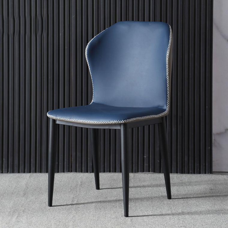 Modern Design Faux Leather Side Chairs Wingback Armless Dining Chair Clearhalo 'Dining Chairs' 'Dining Tables & Seating' 'dining_chair' 'furn' 'furn_dining_chair' 'Furniture' 'furniture_dining_chair' 'Kitchen & Dining Furniture' 1200x1200_9fc98840-f77c-4c90-a206-012caf08c9ba