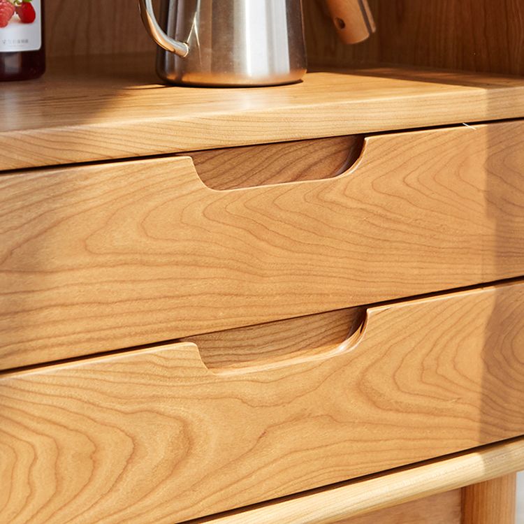 Water Resistant Storage Cabinet Solid Wood Glass Paned Cabinet Clearhalo 'Cabinets & Chests' 'cabinets_chests' 'furn' 'furn_cabinets_chests' 'Furniture' 'Living Room Furniture' 1200x1200_9fc9e926-4176-45b3-b59a-3c60890473ea