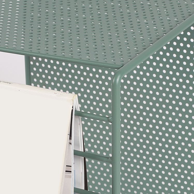 Mesa de centro rectangular Mid-Century moderna con tablero y base de hierro