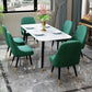 Set tavolo da pranzo contemporaneo Set da 1/2/7 pezzi per interni in pietra e ferro