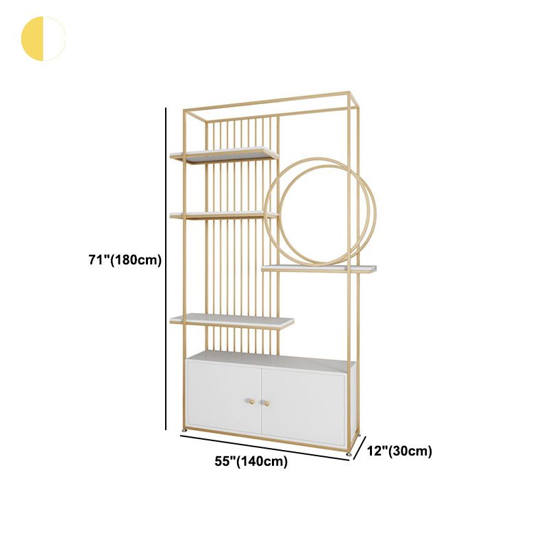 11.81"W Bookcase Glam Style Open Back Bookshelf for Office Study Room Home Clearhalo 'Bookcases' 'furn' 'furn_bookcases' 'Furniture' 'furniture_bookcases' 'kitchen' 'kitchen_bookcases' 'Living Room Furniture' 'Office Furniture' 1200x1200_9fcd7d42-bedb-49d4-8623-436fff684430