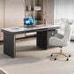 Modern Style Office Desk Rectangular Shape Task Desk with 2-Legs in Grey Clearhalo 'furn' 'furn_office_desk' 'Furniture' 'Office Desks' 'Office Furniture' 'office_desk' 1200x1200_9fcdd0fa-670e-4dc5-8b7f-05ebbd7b27dc