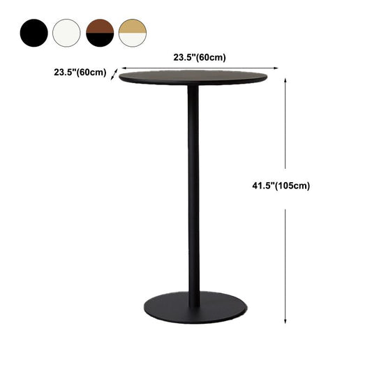 Wood Bar Dining Table Modern Round Bar Table with Pedestal for Dining Room Clearhalo 'Bar Furniture' 'Bar Tables' 'bar_tables' 'furn' 'furn_bar_tables' 'Furniture' 'furniture_bar_tables' 'Kitchen & Dining Furniture' 1200x1200_9fcee7ec-8a7f-4dcf-8415-f27959382e66