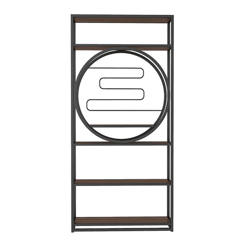 Geometric Shelf Bookshelf Metal and Wooden Bookcase for Home Office Clearhalo 'Bookcases' 'furn' 'furn_bookcases' 'Furniture' 'furniture_bookcases' 'Office Furniture' 1200x1200_9fd20c74-889e-4a4b-95be-cd989509dc10