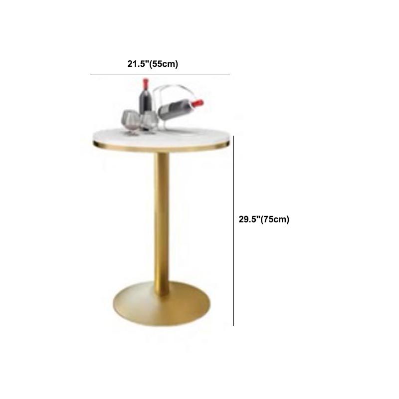 Glam Bartafelset 1/3/5-delig Ronde stenen aanrechttafel met hoge krukken voor eetkamer